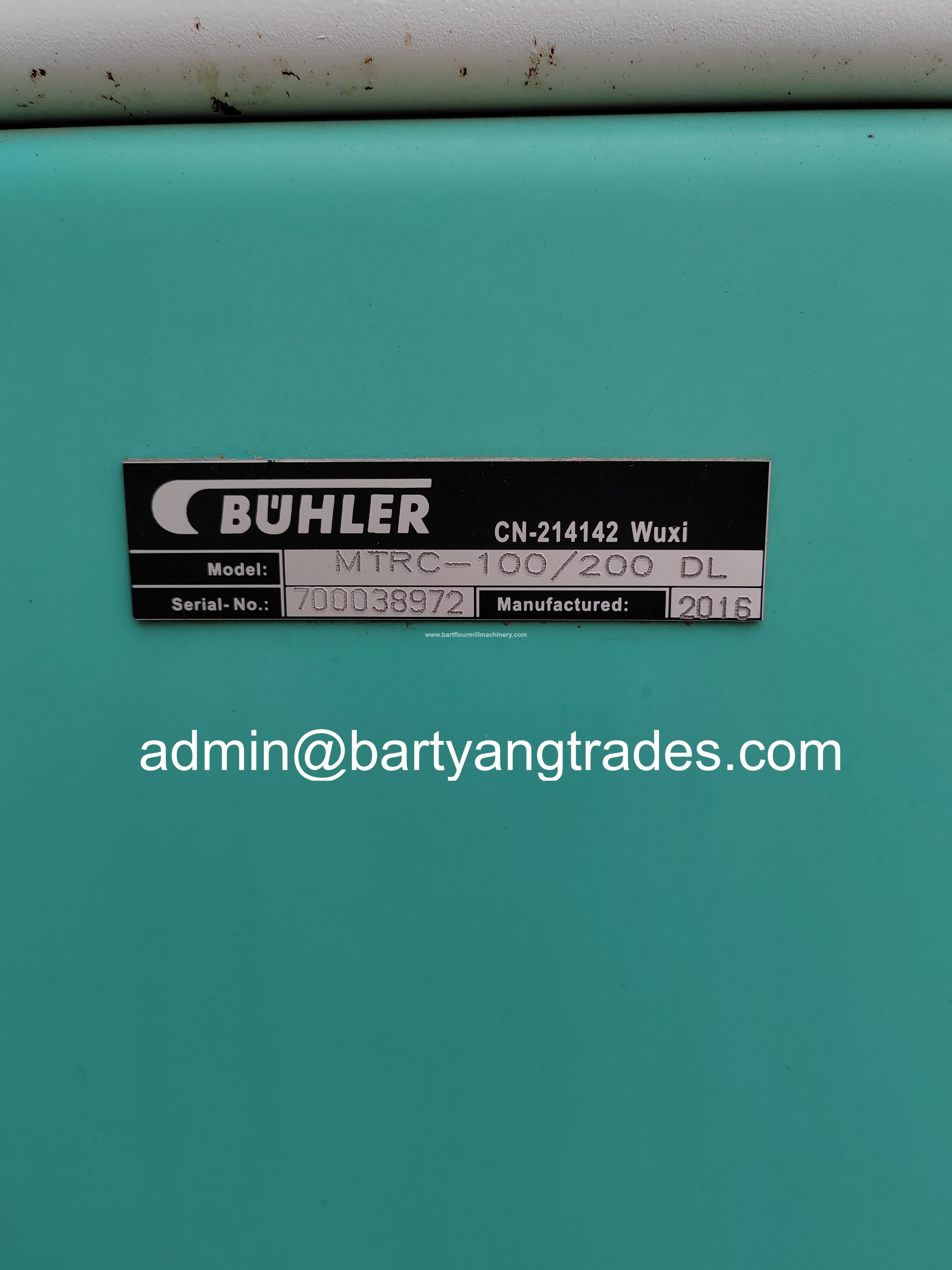 Used Buhler Separator MTRC100/200 DL