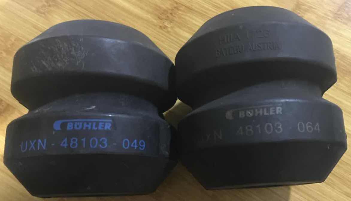 Buhler MQRF Purifier Rubber Springs HIIA 1726 BAIEGU AUSTRIA. PN#.BUHLER UXN-48103-049 MQRF46/200 Purifier UXN-48103-049 